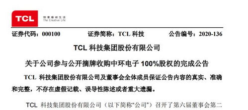 125億元收購塵埃落定，TCL科技完成對中環(huán)集團100%股權及技術交付